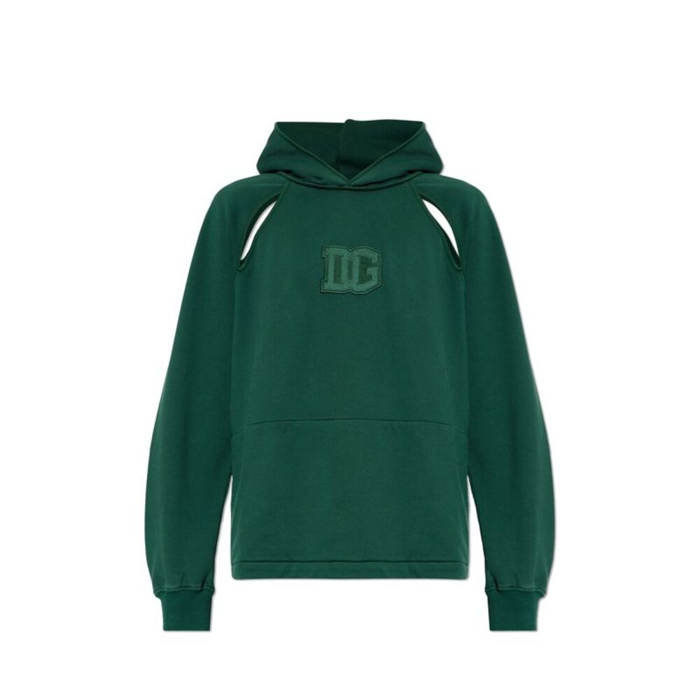 Sweatshirt with decorative slits